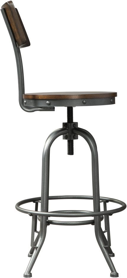 Signature Design by Ashley® Odium Brown Pub Height Bar Stool-3