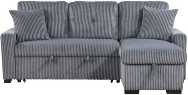 Homelegance® Rhett 3-Piece Gray Right-Arm Facing Reversible Sleeper Sectional-3