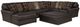 Jackson Furniture Denali 4-Piece Chocolate Left Side Facing U-Shape Sectional-0