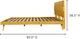 Moe's Home Collection O2 Light Golden Queen Panel Bed-2