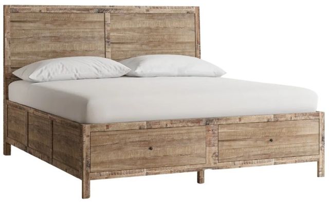 Jofran Inc. Maxton Wash Brown King Panel Storage Bed-0