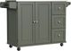 homestyles® Dolly Madison Green Kitchen Cart-0