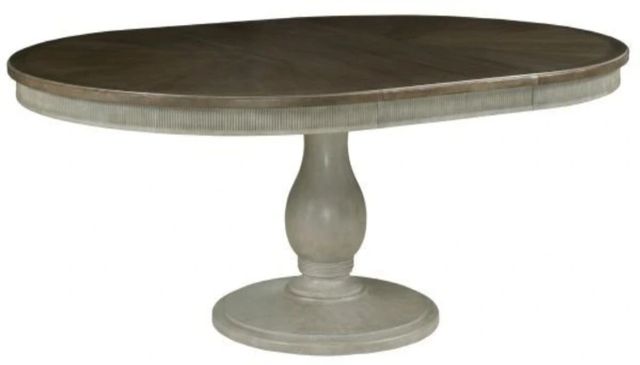 American Drew® Savona Octavia Mocha Elm Dining Table with Versailles Base-0