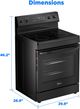 Midea® 30" Black Freestanding Electric Range -2
