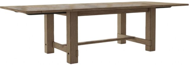 A-America® Anacortes Dark Taupe Trestle Dining Table-1