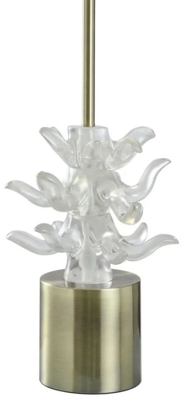 Harp & Finial® Waverly Brass/Clear Table Lamp-1