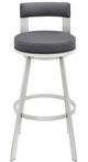 Armen Living Flynn Silver/Slate Grey 30'' Barstool-1