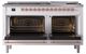 Ilve® Nostalgie II Noblesse 60'' Custom RAL Color Pro Style Dual Fuel Range with Copper Trim-1