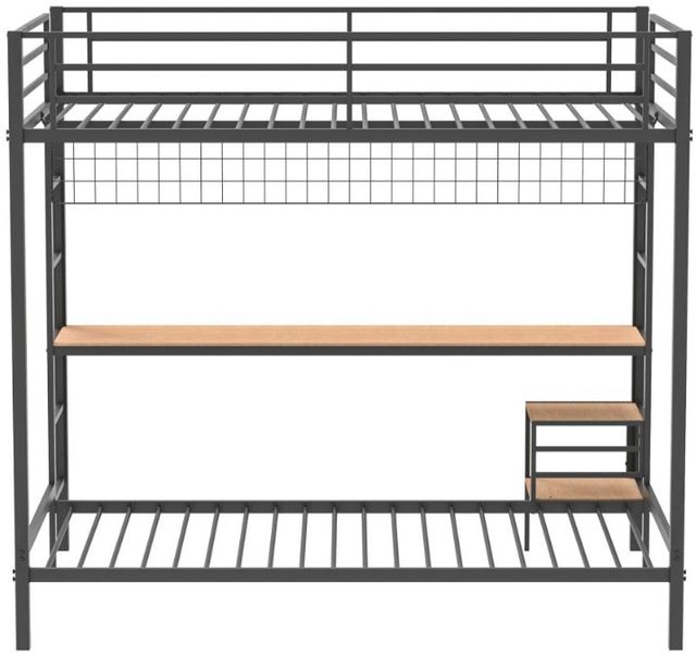 Coaster® Campus Matte Black Youth Twin Bunk Beds-2