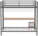 Coaster® Campus Matte Black Youth Twin Bunk Beds-2