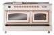 Ilve® Nostalgie II Noblesse 60'' Antique White Pro Style Dual Fuel Range with Copper Trim-3