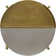 Armen Living Dua Antique Brass End Table-1