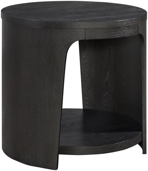 Bernards Gypsum Black End Table-0
