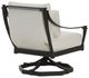 Century® Customizable Andalusia Aluminum Outdoor Swivel Rocker Lounge Chair with Cordoba Base-1