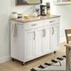 homestyles® Storage Plus Off-White Kitchen Cart-5