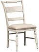 Liberty Furniture Whitney Antique Linen/Weathered Gray Slat Back Side Chair-0