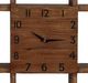 Crestview Collection Time Storage Black/Brown Wall Clock-1