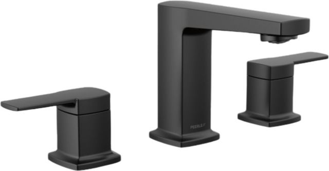 Peerless Ezra® Matte Black 2-Handle Widespread Lavatory Faucet-0