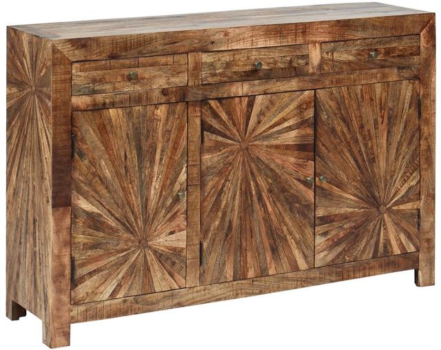 Jaipur Furniture Cayley Brown 3-Door/3-Drawer Sideboard-0