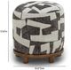 TOV Furniture Bisou Beige/Black Jacquard Ottoman-2