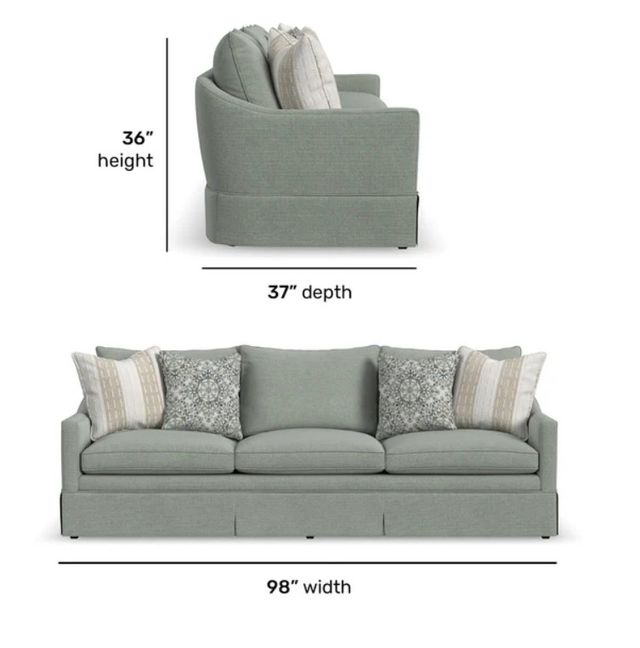 Flexsteel® Customizable Eleanora Large Three-Cushion Sofa-2