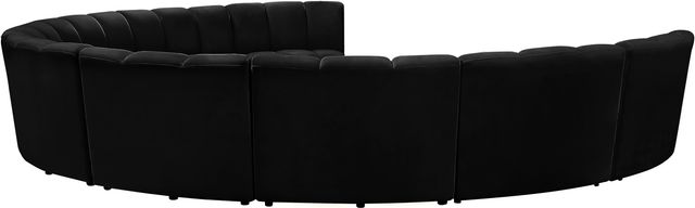 Meridian Furniture Infinity 9-Piece Black Velvet Modular Sectional-3