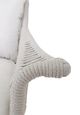 Sunset West Dana Natural Linen Aluminum/Olefin Rope Outdoor Wing Chair with Linen Canvas Cushion-2