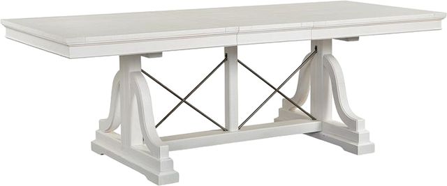 Magnussen Home® Heron Cove Chalk White 72" Dining Trestle Table-3