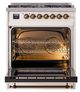 Ilve® Nostalgie II Noblesse 30" Antique White Pro Style Dual Fuel Range-1
