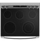 GE® 500 Series 30" Stainless Steel Freestanding Electric Range with Crisp Mode-3