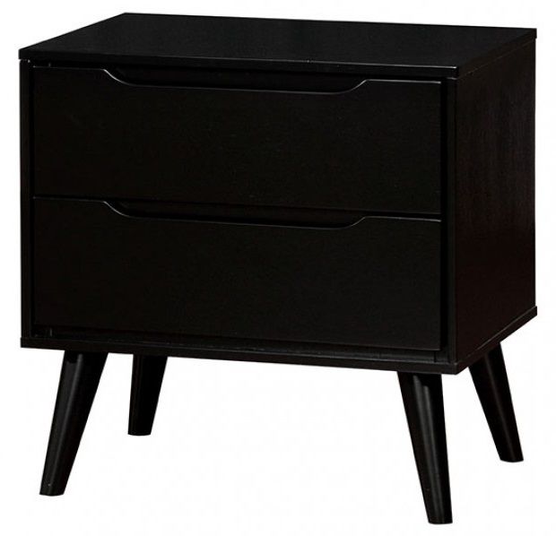 Furniture of America® Lennart 4-Piece Black Full Panel Bedroom Set-2