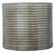 A & B Home Distressed Green 19" Round Cement Planter-1