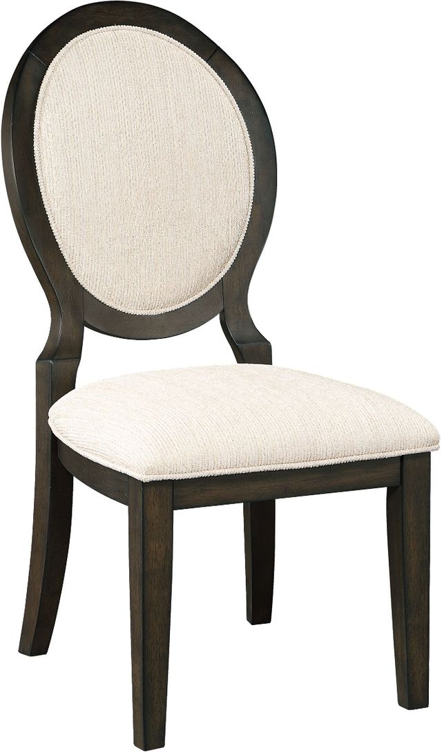 Coaster® Twyla 2-Piece Cream/Dark Cocoa Upholstered Dining Chairs-0
