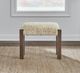 Liberty Furniture Broadmore Cobblestone Brown/White Upholstered Console Stool-1