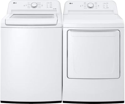 LG WT6105CW DLE6100W Laundry Pair