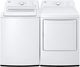 LG White Top Load Washer & Electric Dryer Laundry Pair-0