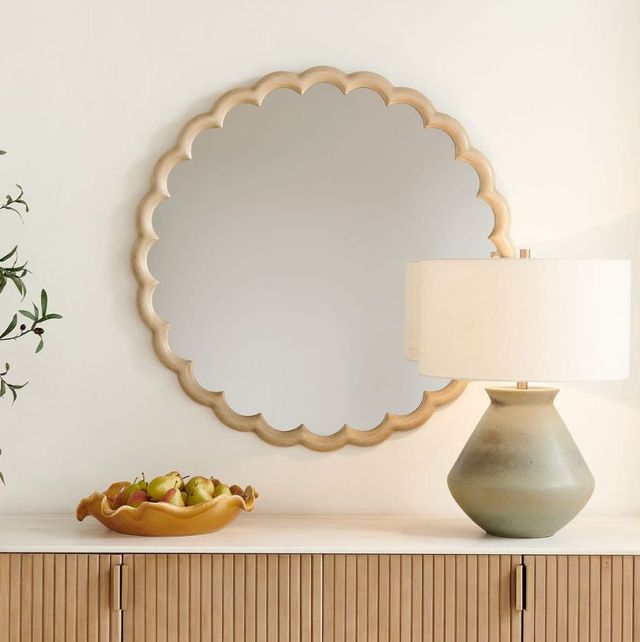 Uttermost® Cerrito Burnished Ivory Round Mirror-1
