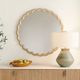 Uttermost® Cerrito Burnished Ivory Round Mirror-1