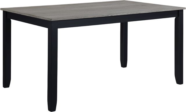 Crown Mark Eloise 7-Piece Black/Light Gray Dining Set-2