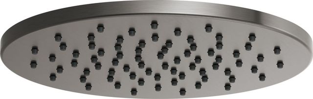 Brizo Essential™ Brilliance® Luxe Steel® 12" Linear Round Soothing Spray Single-Function Raincan Shower Head-0