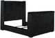 Coaster® Centergrove Black Queen Upholstered Wingback Sleigh Bed-0