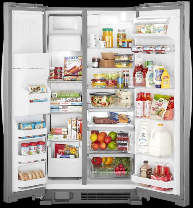 Whirlpool® 33 in. 21.0 Cu. Ft. Fingerprint Resistant Stainless Steel Side-by-Side Refrigerator-4