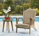 Signature Design by Ashley® Bradstreet Bay Beige Woven Outdoor Adirondack Chair-4