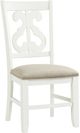 Elements International Stone White Dining Chair-0