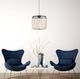 YHD Serrento Beige/Black 1-Light Large Pendant Lighting-2