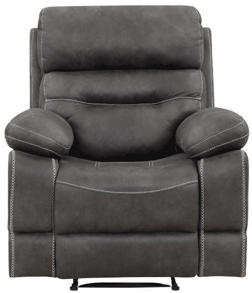 Steve Silver Co. Rudger Moonlight Gray Manual Recliner-1