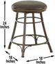 Steve Silver Co. Bali Brown Swivel Counter Stool-1