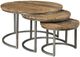 Riverside Furniture Tania Brown Nesting Coffee Table with Metal Framework-3