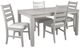 New Classic® Home Furnishings Pascal 5-Piece Driftwood Gray 59" Dining Set-0