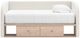 Signature Design by Ashley® Shapella Tan/White Youth Full Upholstered Storage Day Bed-2